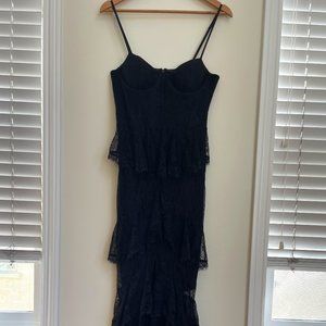 Majorelle Zelda Fitz Gown Black